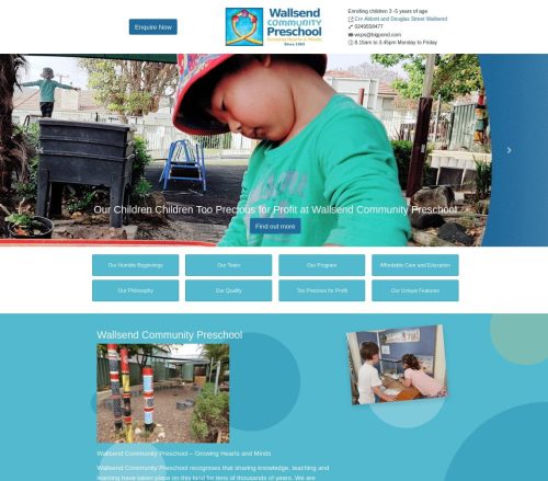 Wallsend Preschool Web Design